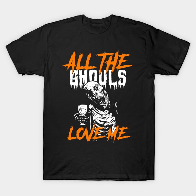 Halloween Love Ghoul T-Shirt by Lin-Eve